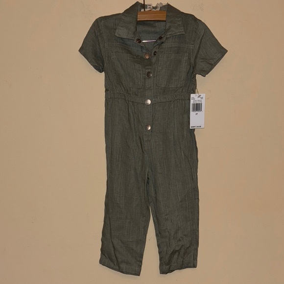Jessica Simpson Other - NWT‎ Jessica Simpson Toddler’s Olive Green One Piece Size 2T